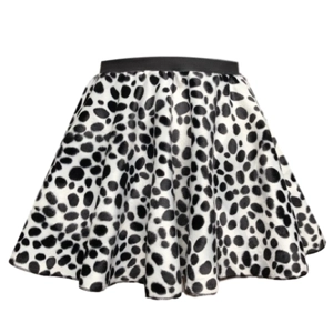 Dalmatian Print Skirt