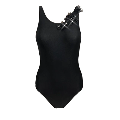 Floral Trim Leotard title=