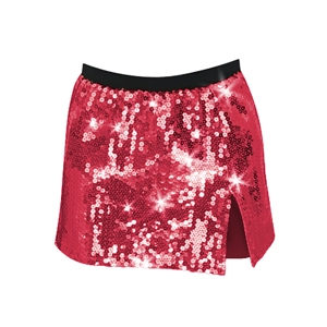 High Sequin Split Skirt