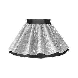 Sequin Net Lycra Band Skirt