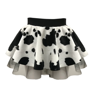 Cow Print Tutu Skirt