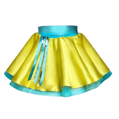 Yellow and Turquoise Skirt title=