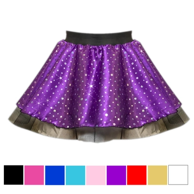 Satin Sequin Tutu Skirt title=