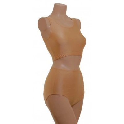 POLE DYNAMIX BASIC NUDE LYCRA SET CROPTOP/HIGH WAIST NIX title=