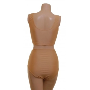 POLE DYNAMIX BASIC NUDE LYCRA SET CROPTOP/HIGH WAIST NIX