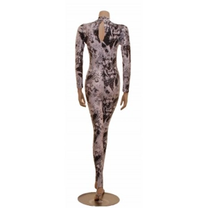 Elsa Black Ice Print Catsuit