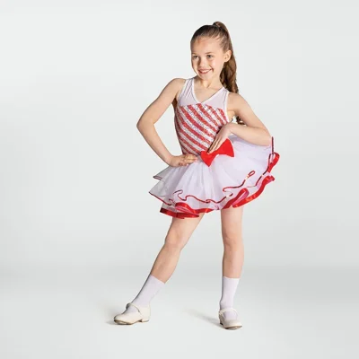 Candy Cane Glitz Tutu title=