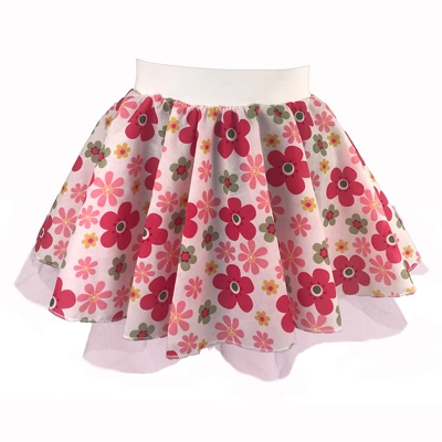 70s Flower Power Skirt title=