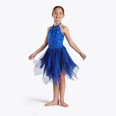 Embroidery Sequin Lyrical Dress title=