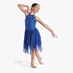 Embroidery Sequin Lyrical Dress