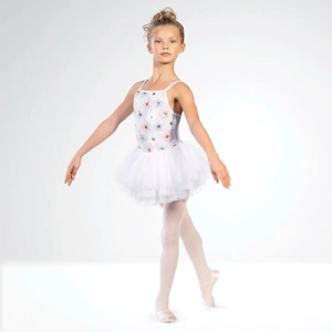 Floral Sequin Motif Ballet Dress Floral Sequin Motif Ballet Dress