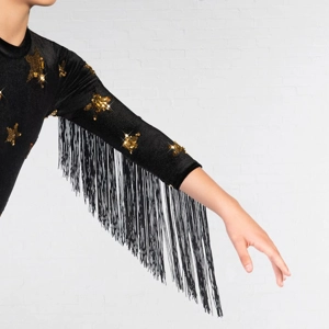 Showgirl Fringed Sequin Star Leotard