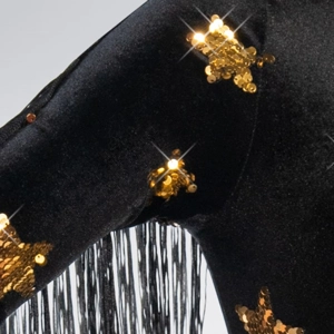 Showgirl Fringed Sequin Star Leotard