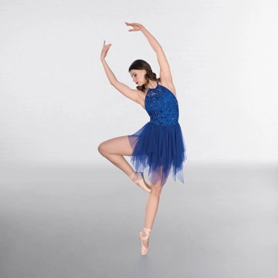 Embroidery Sequin Lyrical Dress title=