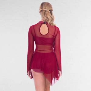 Mesh Overlay Contemporary Dress with Separate Hot Pants and Crop Top Mesh Overlay Contemporary Dress with Separate Hot Pants and Crop Top