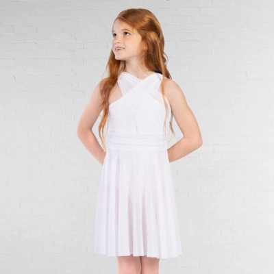 Draped Mesh Lyrical Dress title=