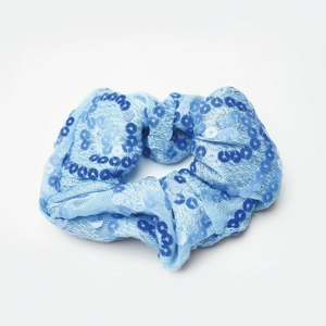 Scooped Neck Sequinned Dress with Frill Trim Scooped Neck Sequinned Dress with Frill Trim