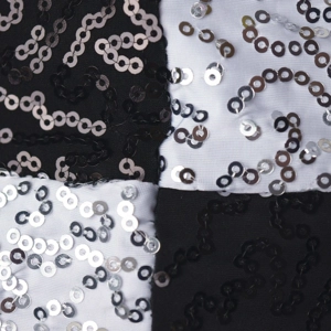 Sequinned Block Panelled Shift Dress