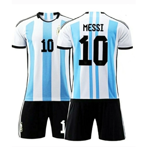 Juego de camiseta Argentina Messi - Niños y adultos - Niños - Hombres - Camiseta de fútbol - Regalos