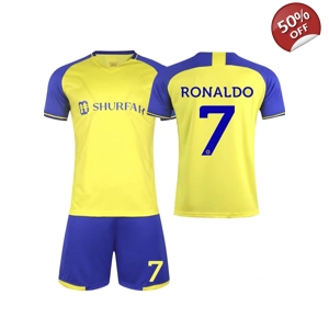 Al Nassr Equipacion Futbol Niño No.7 Camiseta Niño 22/23, Nueva Camiseta Niño, Equipacion