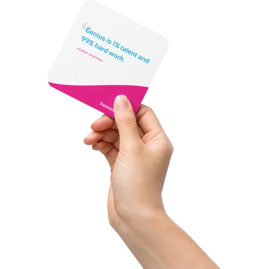 "Genius Is..." Motivational Coaster