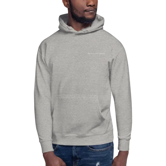 Be Your Own Boss Unisex Hoodie Carbon Grey