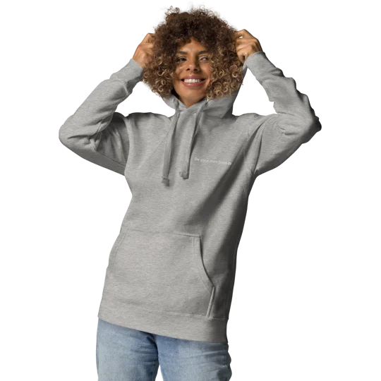 Be Your Own Boss Unisex Hoodie Carbon Grey