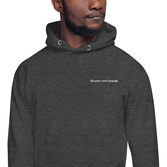 Be Your Own Boss Unisex Hoodie Charcoal Heather