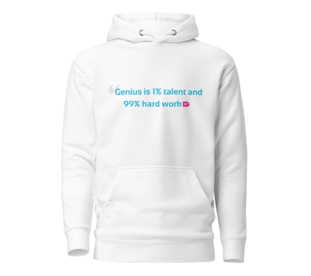 Genius Is... Slogan Unisex Hoodie