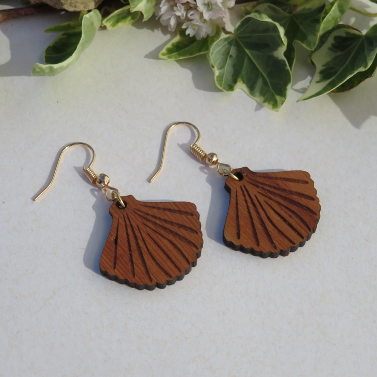 Flat Shell Earrings