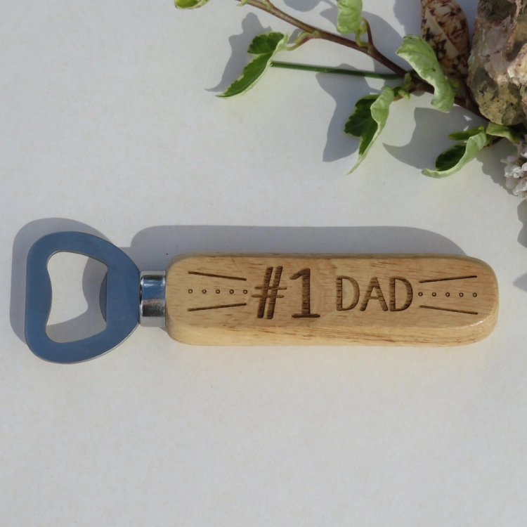 Large #1 Dad Bottle Opener