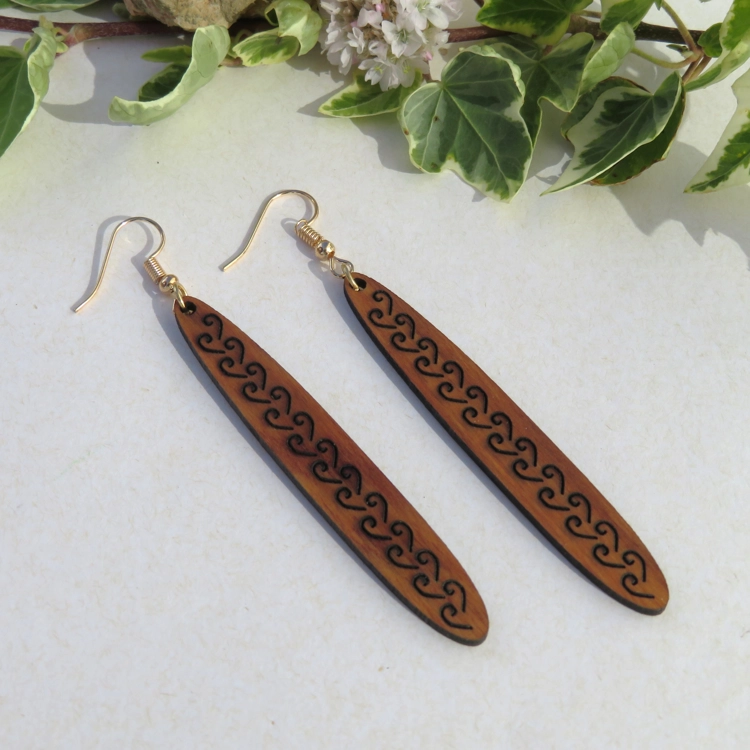 Long Koru Earrings