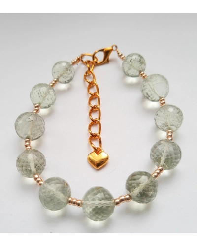 Genuine Green Amethyst Bracelet