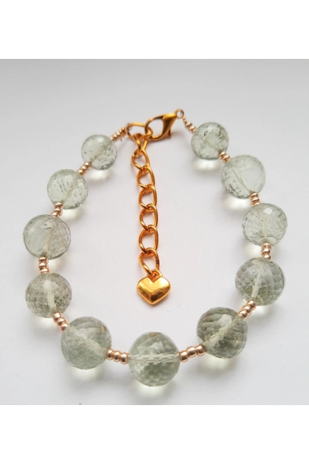 Genuine Green Amethyst Bracelet