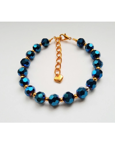Crystal Glass Blue Bracelet