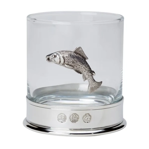 Pewter Salmon Whisky Glass