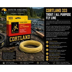 Cortland 333 Trout All Purpose floating fly fishing line for river and stillwater trout fishing