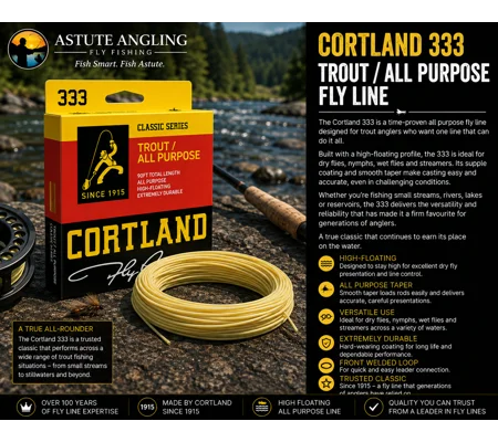Cortland 333 Trout All Purpose Floating Fly Line