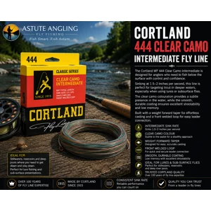 Cortland 444 Clear Camo Intermediate WF trout fly fishing line for subsurface fishing