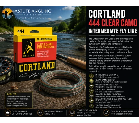 Cortland 444 Clear Camo Intermediate WF Fly Line