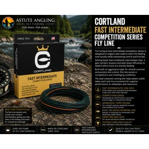 Cortland Fast Intermediate Competition Series trout fly line for stillwater and reservoir fishing
