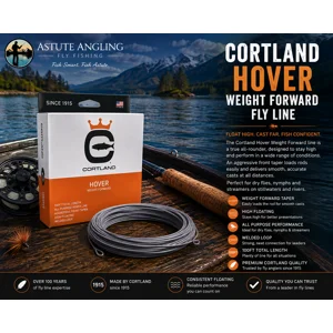 Cortland Hover Weight Forward Fly Line – Slow Sinking Trout Fly Line