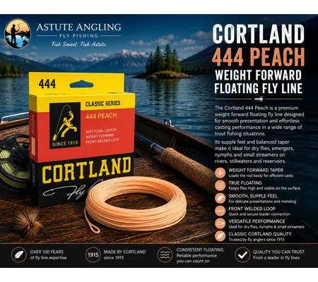 Cortland WF 444 Weight Forward Peach Floating Fly Line