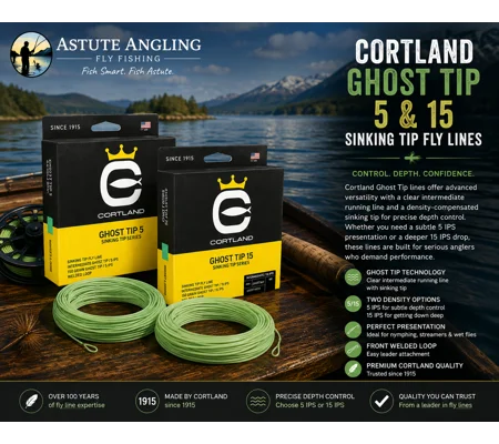 Cortland Ghost Tip 5 Sinking Tip Fly Line – WF Trout Fly Line