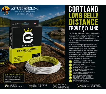 Cortland Long Belly Distance Fly Line Trout Series