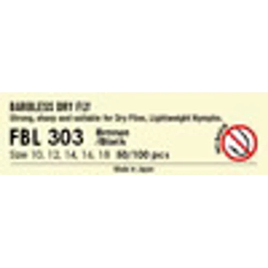 Fario FBL303 Ultimate Dry Fly lightweight Barbless Black Nickel