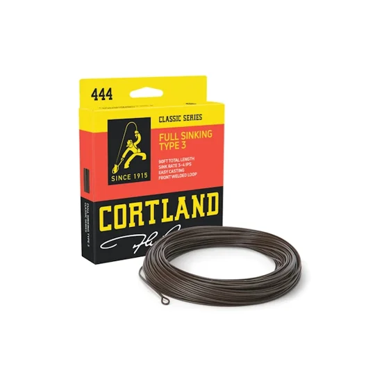 Cortland 444 WF Type 3 full sinking fly line 3–4 IPS weight forward trout fishing line