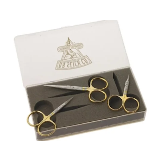 Dr Slick Gold Fly Tying Scissors Set