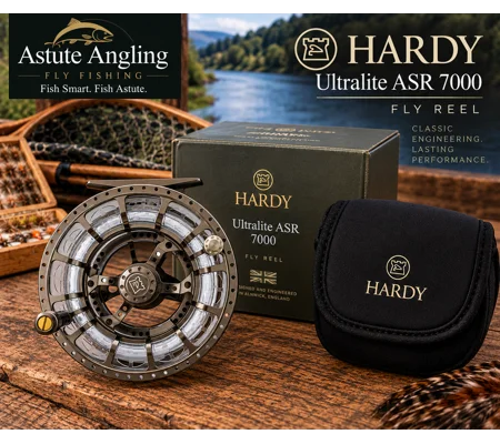 Hardy Ultralite ASR 7000 Fly Reel – Pre-Owned. 2 Spare Spools, Original Box & Hardy Case