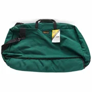 Large green Nomad UK Cordura fly-tying travel case with carrying handles and shoulder strap.